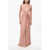 Max Mara Satin Pilard Dress With Front Knot Pink