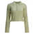 AURALEE Mohair and wool polo sweater Green