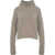 Soft Goat Cashmere turtleneck sweater Grey