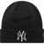 New Era Metallic Beanie New York Yankees Hat Black