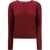 Marni Long-sleeved crewneck Sweater BURGUNDY
