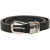 Orciani Grained leather belt Black