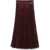 Burberry Tartan Patterned Accordion Midi Skirt Red