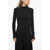 Tory Burch Turtleneck Viscose Top With Buttoned Detail Black