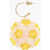 SIMONE ROCHA Single Drop Earring Made Of Two-Tone Beads With A Floral Des Pink