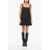 WARDROBE.NYC Bare Back Flared Minidress Black