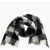 Massimo Piombo Wool Two-Tone Scarf Black & White
