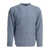 Beams Plus "Shaggy Bernard" crewneck sweater Light blue