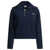 AUTRY Sweatshirt with half zipper and club logo Blue