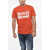 DSQUARED2 Solid Color Crew-Neck T-Shirt Orange