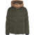 Peuterey Corduroy down jacket 'Cinaed' Olive