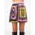Versace Jeans Couture Pleated Print Skirt PINK