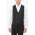 CORNELIANI Virgin Wool Vest With 4 Buttons And 2 Pockets Black