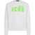 DSQUARED2 Fleeced-Cotton Crew-Neck Sweatshirt White