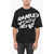DSQUARED2 Cotton Crew-Neck T-Shirt With Contrasting Print Black
