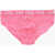 DSQUARED2 Stretch Cotton Briefs With Logoed Waistband Pink