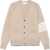 Thom Browne Shetland Wool 4-Bar Relaxed Fit V-Neck Cardigan KHAKI