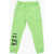 DSQUARED2 Icon Brushed Cotton Joggers With Printed Logo Green
