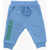 DSQUARED2 Brushed Cotton Sweatpants With Printed Logo Light Blue