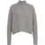 Kaos Cable knit turtleneck sweater Grey