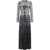 RABANNE Long Dress With Sequins BLACK