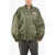 DSQUARED2 Oversized Fit Game Service Nylon Bomber Jacket Military Green