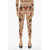 DSQUARED2 Honey Sheer Leggings With Tattoo Motif Multicolor