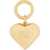 Ganni Keychain Heart ANIMALIER