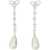 Self-Portrait Bow Pearl Droplet Earrings SILVER