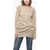 Ermanno Scervino Pure Cashmere Sweater With Lace Insert Beige