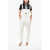WASHINGTON DEE CEE Solid Color Denim Jumpsuit With Logoed Buttons White