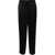TOTÊME Low-Rise Satin Pants With Belt Loops Black