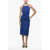 Max Mara Sfilata Denim Temide Sheath Dress With Lace-Up Detail Blue