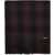 UNDERCOVER Wool check Scarf BORDEAUX