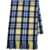UNDERCOVER Wool check Scarf LIGHTBLUE