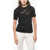 Ermanno Scervino Long-Sleeved Cotton T-Shirt With Lace Patches Black