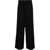 TOTÊME Linen Blend Cropped Fit Pants With Belt Black