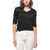 Ermanno Scervino Crew Neck Merino Wool Sweater With Lace Details Black