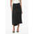 Jil Sander Double-Layered Midi Skirt With Side Full Zip Black