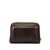 Brunello Cucinelli Leather beauty case Bordeaux