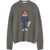 MAISON KITSUNÉ Dressed Fox Intarsia wool Jumper DARK GREY MELANGE