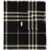 Burberry Wool Check Scarf BLACK/CALICO IP CHK