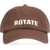 ROTATE Birger Christensen Baseball Hat With Logo BROWN