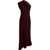 Khaite "Coast" Asymmetrical Dress BORDEAUX
