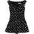 Self-Portrait Polka Mini Dress BLACK