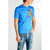 DSQUARED2 Jersey T-Shirt With Patches Light Blue