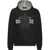 DSQUARED2 Relaxed Fit Crush Hoodie With Embossed Print Black