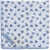 CORNELIANI Floral Patterned Linen Pocket Square Blue
