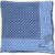 CORNELIANI Geometrical Patterned Linen Pocket Square Blue