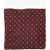 CORNELIANI Patterned Silk Pocket Square Burgundy